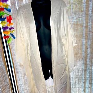 COPY - Cute white linen Shawl